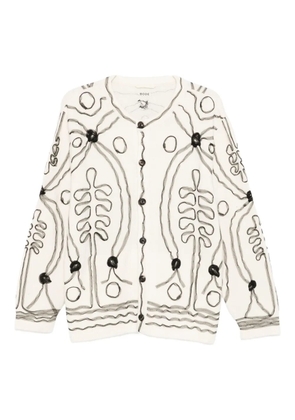 BODE Winter Garden cardigan - Neutrals