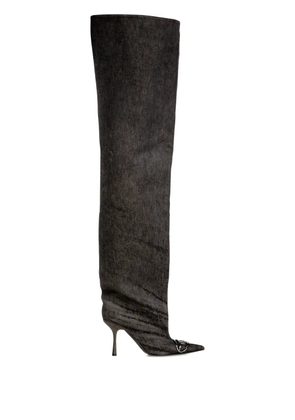Diesel 90mm D-Venus over-the-knee boots - Black