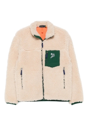 Polo Ralph Lauren fleece-pocket zip-up jacket - Neutrals