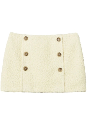 TWINSET textured-finish mini skirt - Yellow