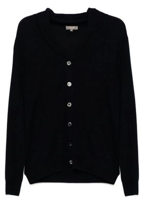 N.Peal shaw collar cardigan - Blue