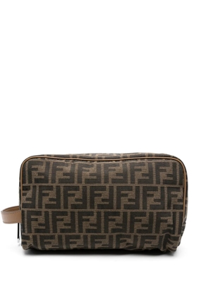 FENDI FF-motif wash bag - Black