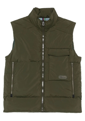 Paul Smith quilted zip-front gilet - Green