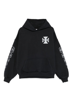RHUDE logo-print hoodie - Black