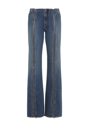 Jean Paul Gaultier zip-detail jeans - Blue