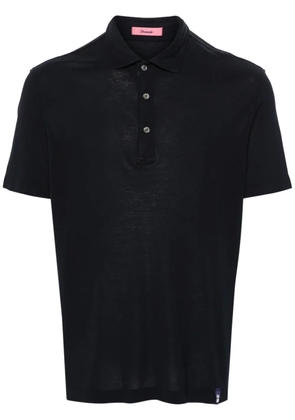 Drumohr spread-collar cotton polo shirt - Blue