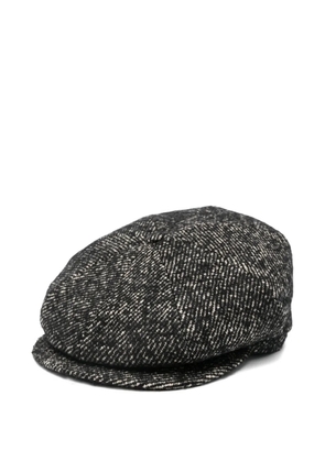 Tagliatore tweed beret - Black