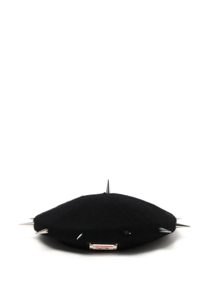 Charles Jeffrey Loverboy spike-stud embellished beret - Black