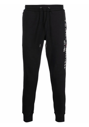 Tommy Hilfiger logo print joggers - Black