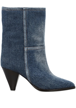 ISABEL MARANT Rouxa 75mm denim boots - Blue