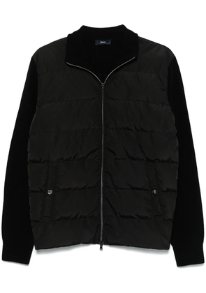 Herno quilted-panelled jacket - Black