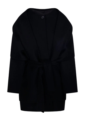 P.A.R.O.S.H. draped belted coat - Black