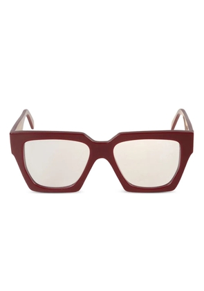 Kador Charlize geometric-frame glasses - Red