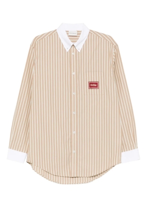 Drôle De Monsieur La Chemise Pinstripes shirt - Neutrals