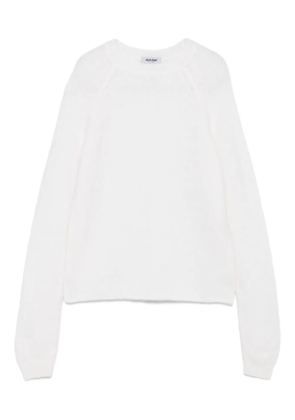 base raglan-sleeve sweatshirt - White