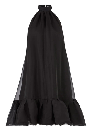 Nina Ricci peplum-hem halterneck mini dress - Black