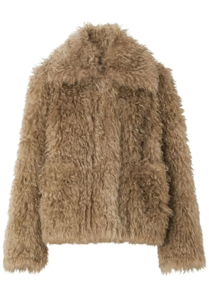 Burberry mohair-blend oversized jacket - Neutrals