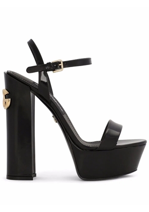 Dolce & Gabbana 145mm Keira platform sandals - Black