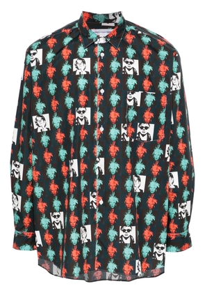 Comme Des Garçons Shirt Andy Warhol-print cotton shirt - Black