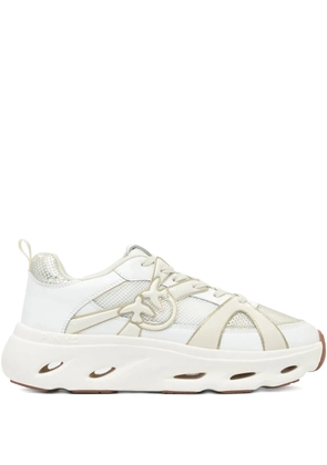 PINKO lace-up logo-detail sneakers - White