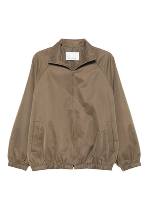 The Frankie Shop zip-front elasticated-hem jacket - Green