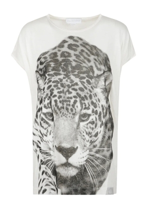 Stella McCartney jaguar-print T-shirt - White