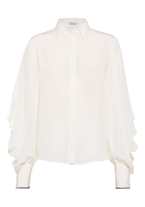 Brunello Cucinelli silk shirt - White