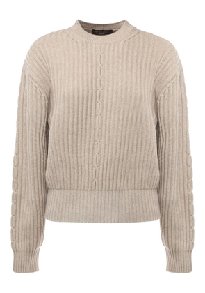 Loro Piana cable-knit cashmere sweater - Neutrals