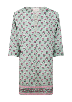 MC2 Saint Barth floral-print cotton dress - Green