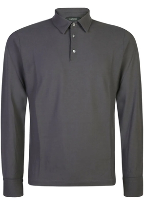 Zanone slim-cut cotton polo shirt - Grey