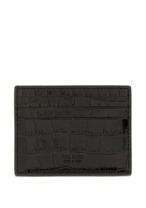TOM FORD leather cardholder - Brown