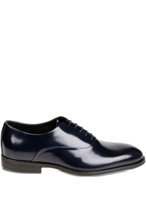 corvari leather lace-up Oxford shoes - Black
