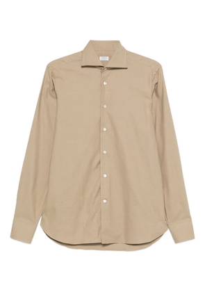 BORRIELLO NAPOLI buttoned cotton shirt - Neutrals