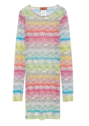 Missoni zigzag-print mini dress - Yellow