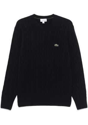 Lacoste cable-knit sweater - Blue