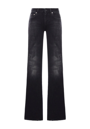 Balenciaga faded wide-leg trousers - Black
