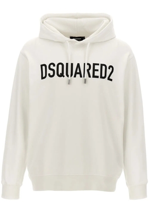 DSQUARED2 logo-print hoodie - White