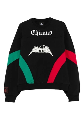 adidas x Willy Chavarria eagle-graphic crew-neck sweatshirt - Black