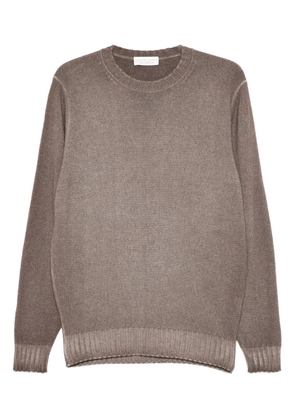 Filippo De Laurentiis ribbed crew-neck sweater - Brown
