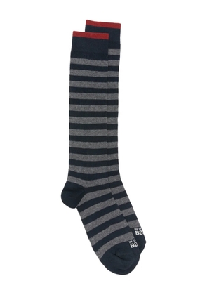 In The Box striped trim socks - Blue