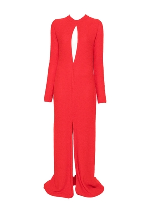 Sportmax cut-out long-sleeve maxi dress - Red