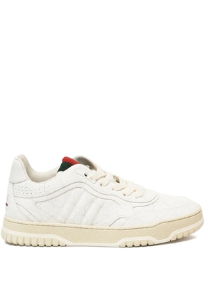 Gucci Re-Web leather sneakers - White
