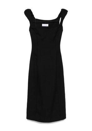 Marine Serre virgin wool sleeveless dress - Black