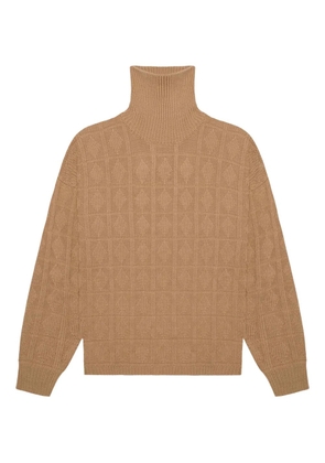 PLACE OF ËLMS diamond-pattern sweater - Brown