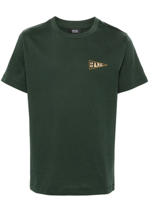 A.P.C. logo-print T-shirt - Green
