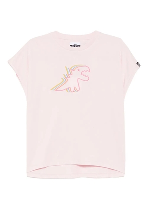 SPORT b. by agnès b. DINO SHADOW cotton t-shirt - Pink