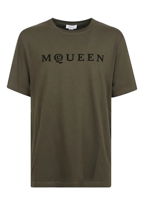 Alexander McQueen logo-print T-shirt - Green