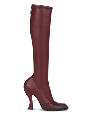 ETRO 105mm high-heeled studded boots - Red