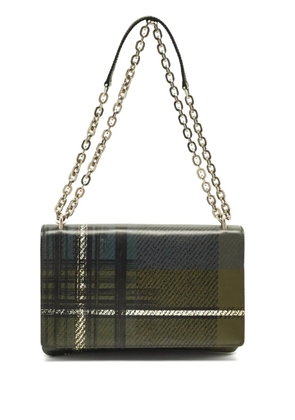 Prada Pre-Owned tartan-pattern shoulder bag - Green