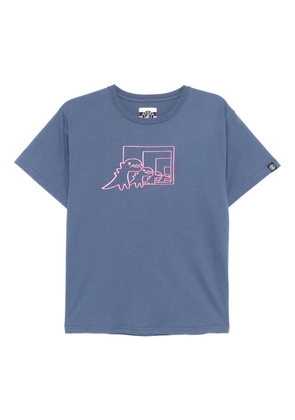SPORT b. by agnès b. INFINITY DINO cotton t-shirt - Blue